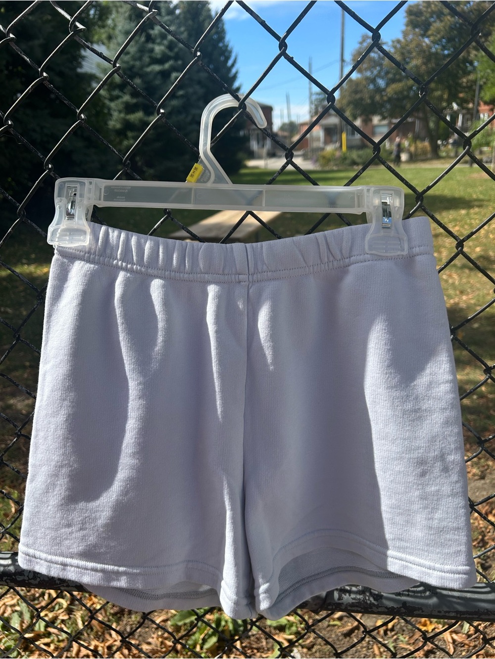 Aritzia Tna AiryAF Fleece Perfect Sweatshorts Light Blue Size S Great Condition